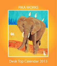 Pika Works Desk Top Calendar of Paintings