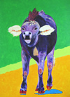Violetta the Purple Cow Magnet