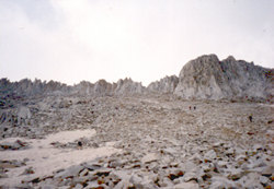 Approaching the summit ridge of Snomass Mountain